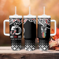 Kia Kaha Te Reo Maori Tumbler With Handle 50 Years Mo Ake Tonu Te Reo - Polynesian Pride