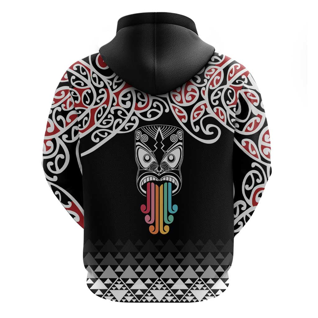 Kia Kaha Te Reo Maori Zip Hoodie 50 Years Mo Ake Tonu Te Reo - Polynesian Pride