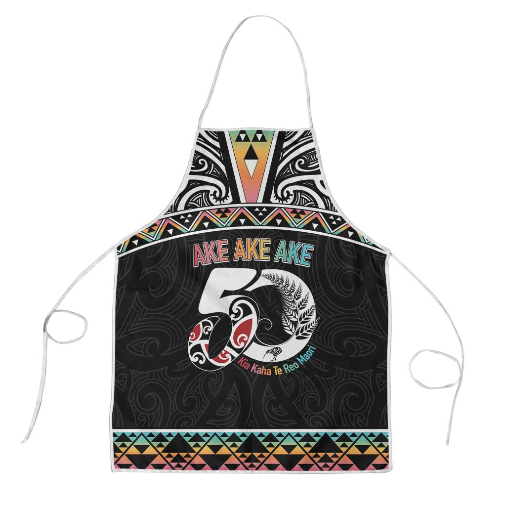50 Years Kia Kaha Te Reo Maori Apron Ake Ake Ake! - Polynesian Pride