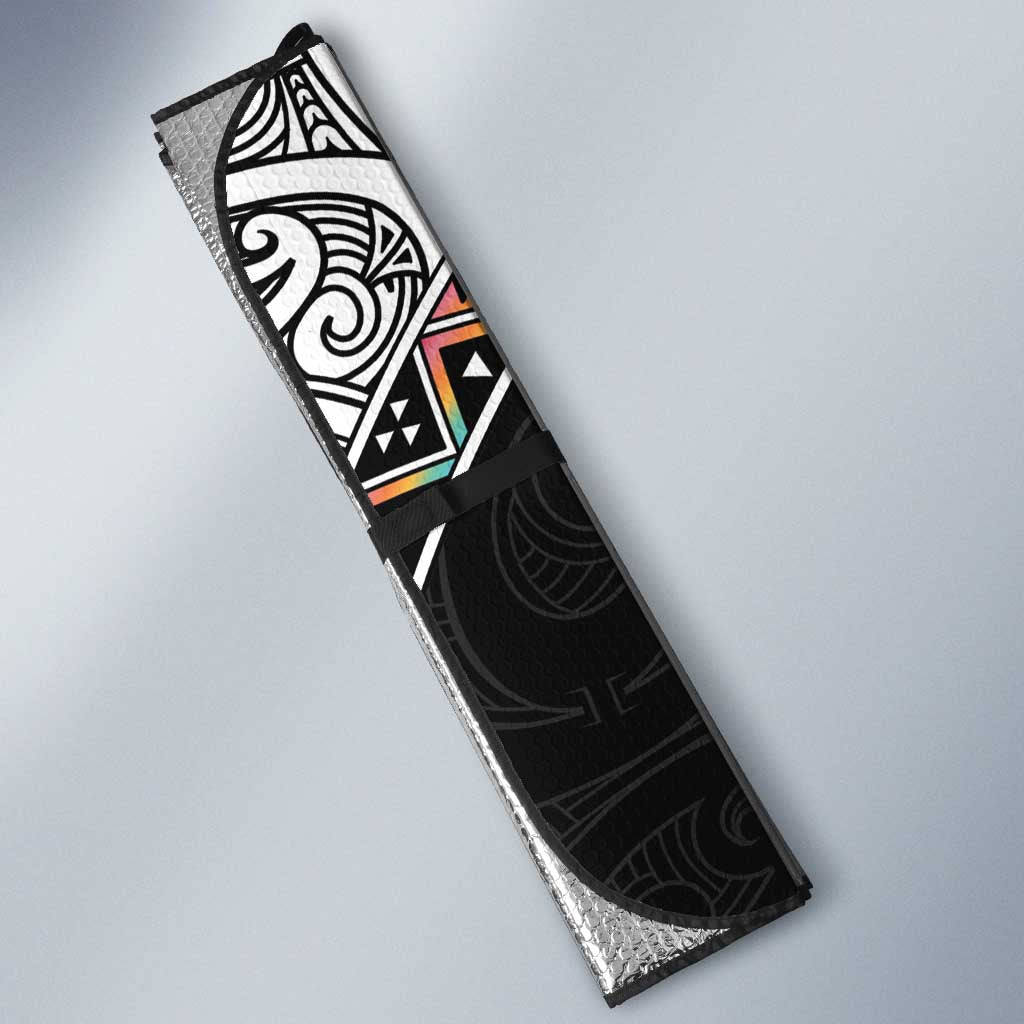 50 Years Kia Kaha Te Reo Maori Auto Sun Shade Ake Ake Ake! - Polynesian Pride