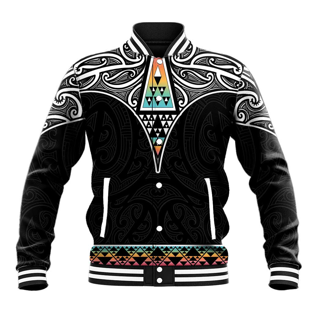 50 Years Kia Kaha Te Reo Maori Baseball Jacket Ake Ake Ake! - Polynesian Pride