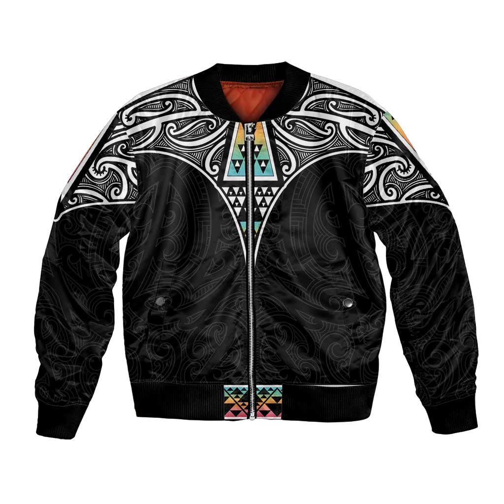50 Years Kia Kaha Te Reo Maori Bomber Jacket Ake Ake Ake! - Polynesian Pride