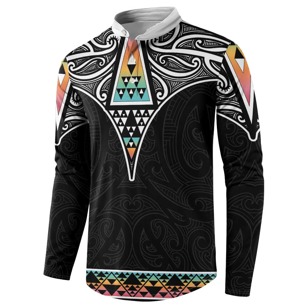 50 Years Kia Kaha Te Reo Maori Button Sweatshirt Ake Ake Ake! - Polynesian Pride