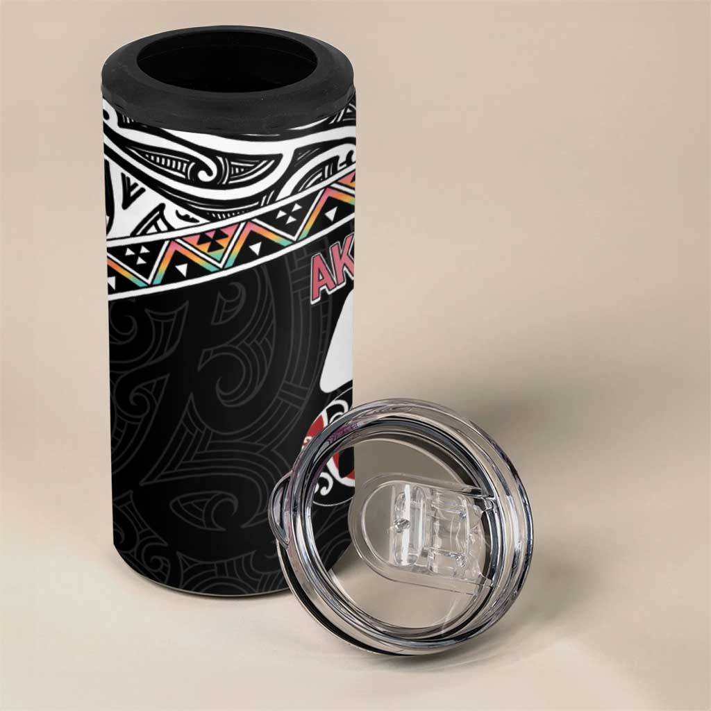 50 Years Kia Kaha Te Reo Maori 4 in 1 Can Cooler Tumbler Ake Ake Ake! - Polynesian Pride
