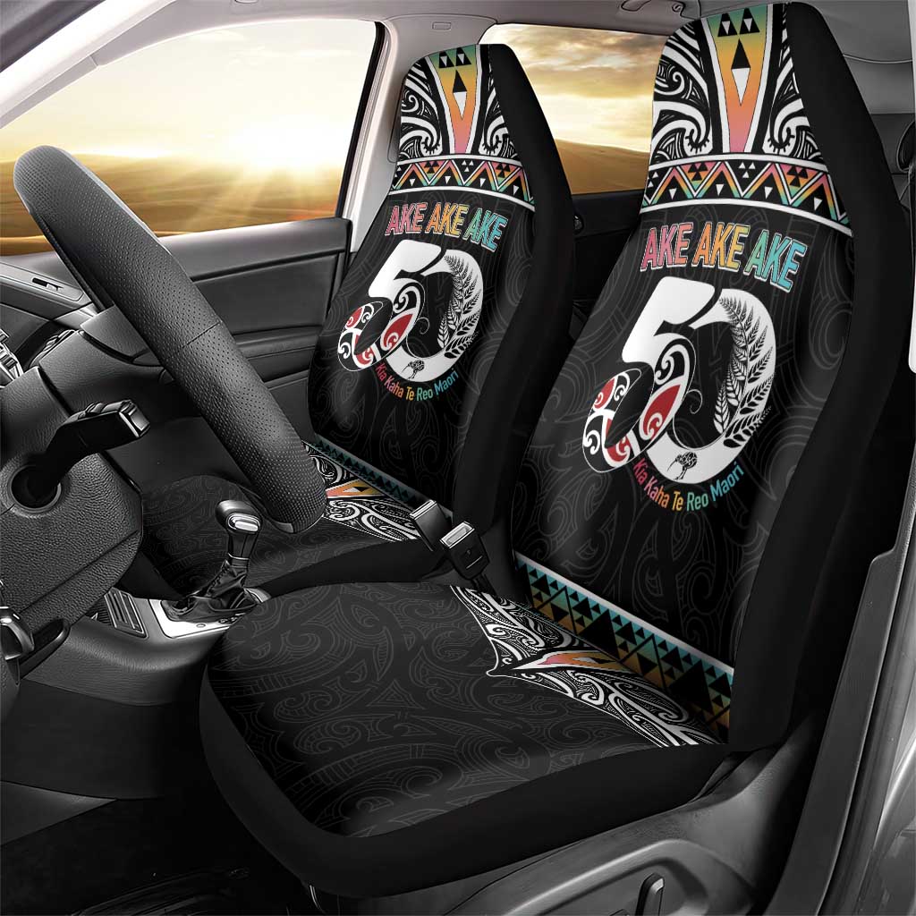 50 Years Kia Kaha Te Reo Maori Car Seat Cover Ake Ake Ake! - Polynesian Pride
