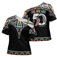 50 Years Kia Kaha Te Reo Maori Cross Shoulder Shirt Ake Ake Ake! - Polynesian Pride