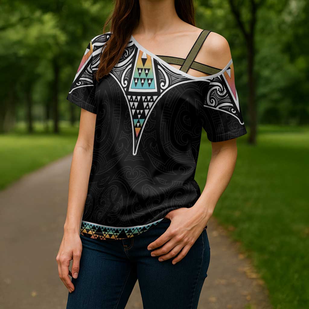 50 Years Kia Kaha Te Reo Maori Cross Shoulder Shirt Ake Ake Ake! - Polynesian Pride