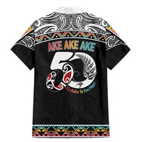 50 Years Kia Kaha Te Reo Maori Family Matching Mermaid Dress and Hawaiian Shirt Ake Ake Ake! - Polynesian Pride