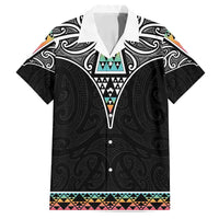 50 Years Kia Kaha Te Reo Maori Family Matching Off Shoulder Short Dress and Hawaiian Shirt Ake Ake Ake! - Polynesian Pride