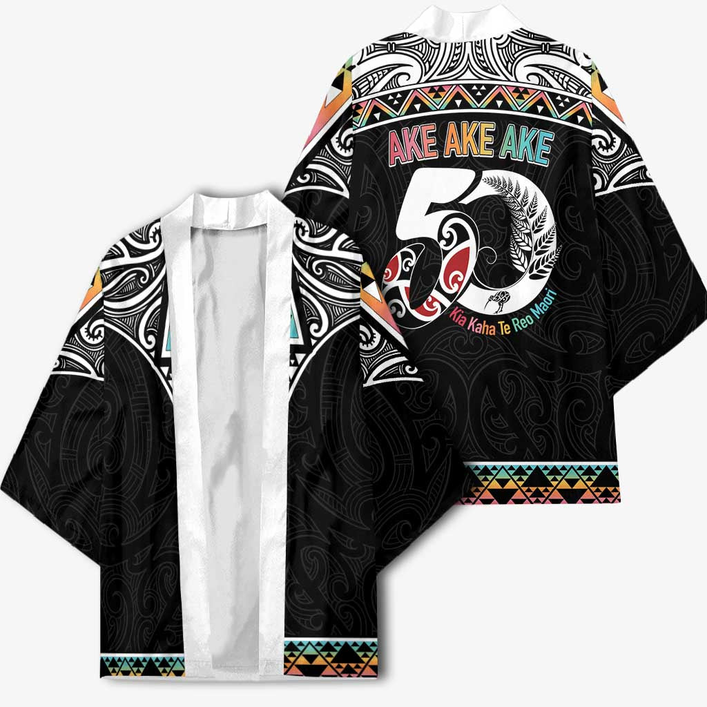50 Years Kia Kaha Te Reo Maori Kimono Ake Ake Ake! - Polynesian Pride