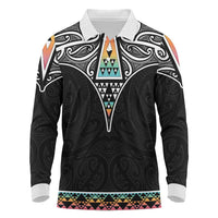 50 Years Kia Kaha Te Reo Maori Long Sleeve Polo Shirt Ake Ake Ake! - Polynesian Pride