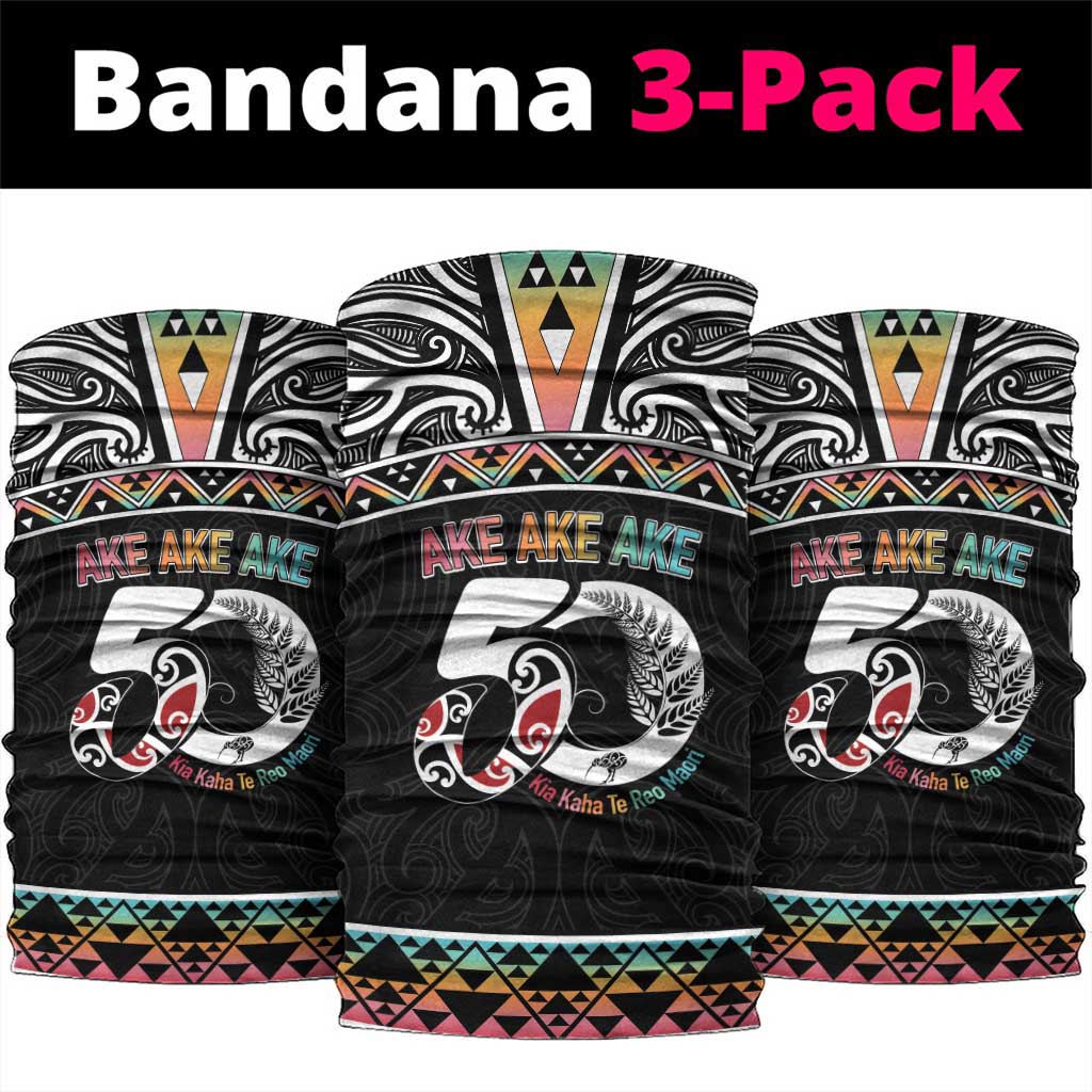 50 Years Kia Kaha Te Reo Maori Neck Gaiter Ake Ake Ake! - Polynesian Pride