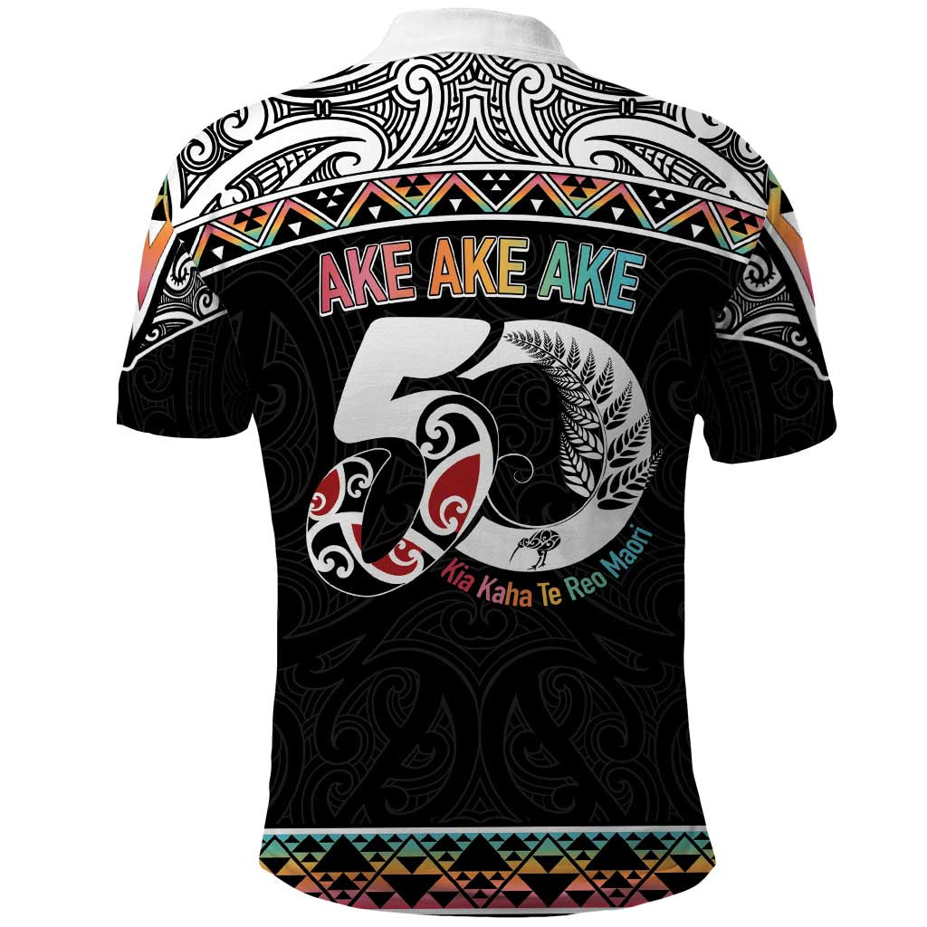 50 Years Kia Kaha Te Reo Maori Polo Shirt Ake Ake Ake! - Polynesian Pride