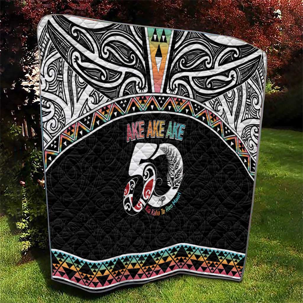50 Years Kia Kaha Te Reo Maori Quilt Ake Ake Ake! - Polynesian Pride