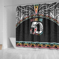 50 Years Kia Kaha Te Reo Maori Shower Curtain Ake Ake Ake! - Polynesian Pride