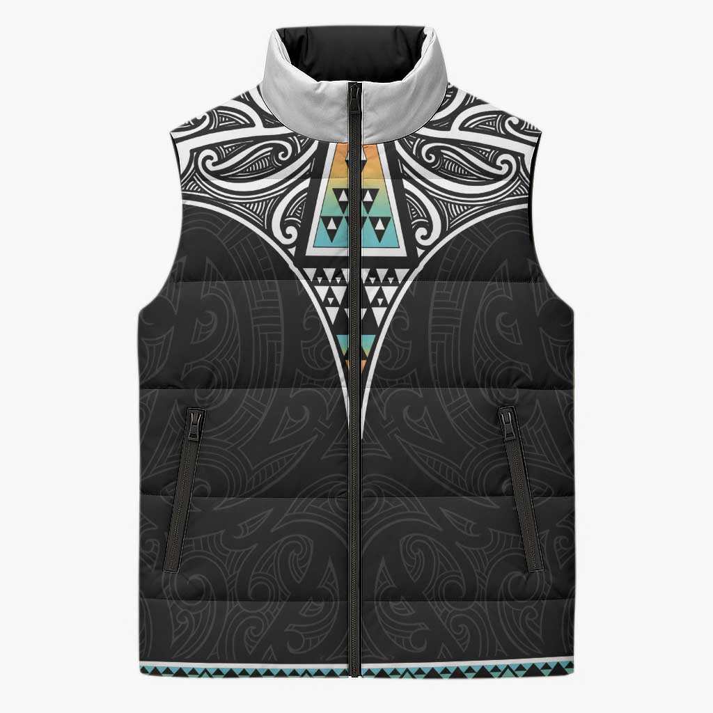 50 Years Kia Kaha Te Reo Maori Sleeveless Puffer Jacket Ake Ake Ake! - Polynesian Pride