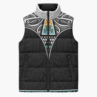 50 Years Kia Kaha Te Reo Maori Sleeveless Puffer Jacket Ake Ake Ake! - Polynesian Pride
