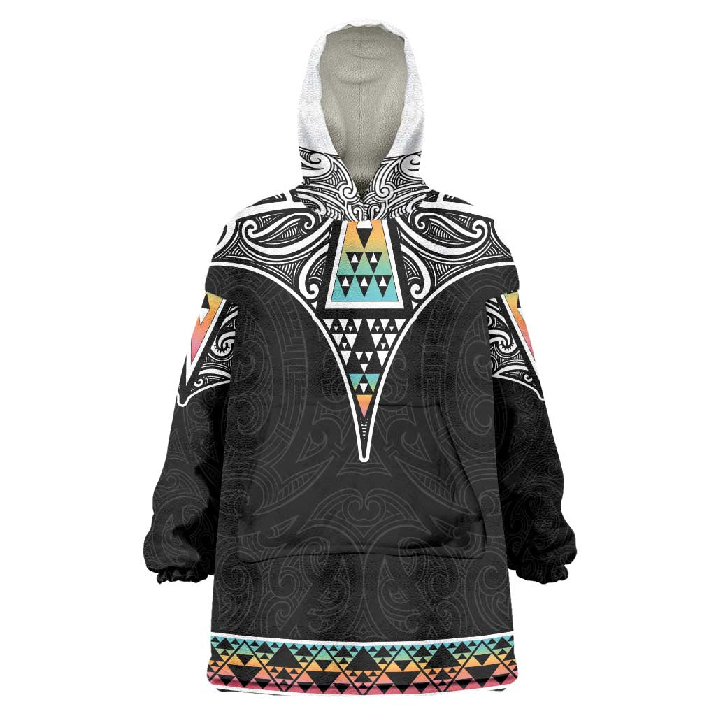 50 Years Kia Kaha Te Reo Maori Wearable Blanket Hoodie Ake Ake Ake! - Polynesian Pride