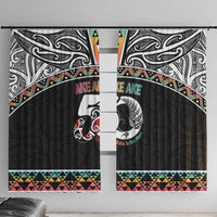 50 Years Kia Kaha Te Reo Maori Window Curtain Ake Ake Ake! - Polynesian Pride