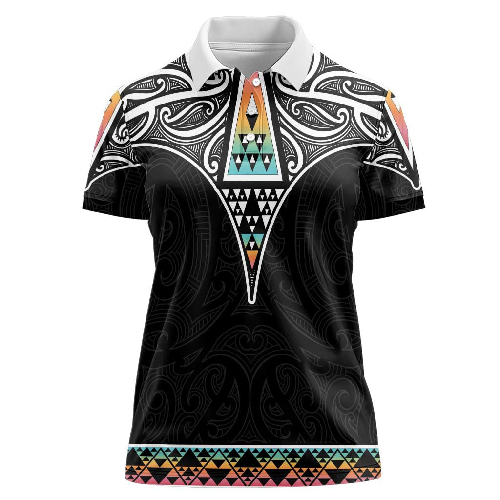50 Years Kia Kaha Te Reo Maori Women Polo Shirt Ake Ake Ake! - Polynesian Pride