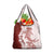 Polynesian Crimson Plumeria Lei Grocery Bag with Hammerhead Shark