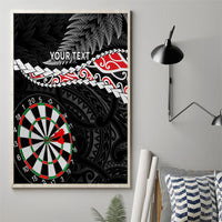 Personalised New Zealand Darts Canvas Wall Art Maori Manaia LT7 - Polynesian Pride