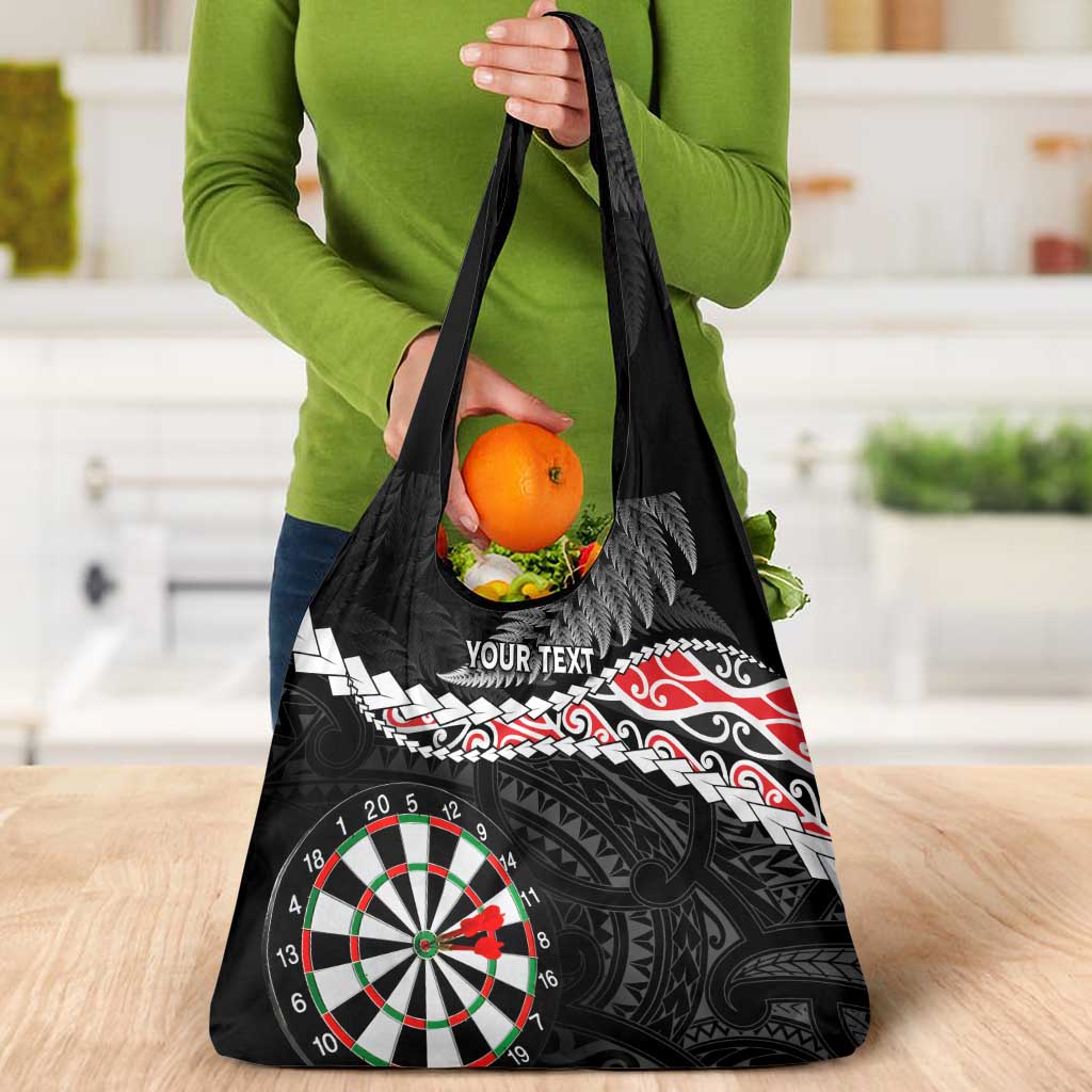 Personalised New Zealand Darts Grocery Bag Maori Manaia