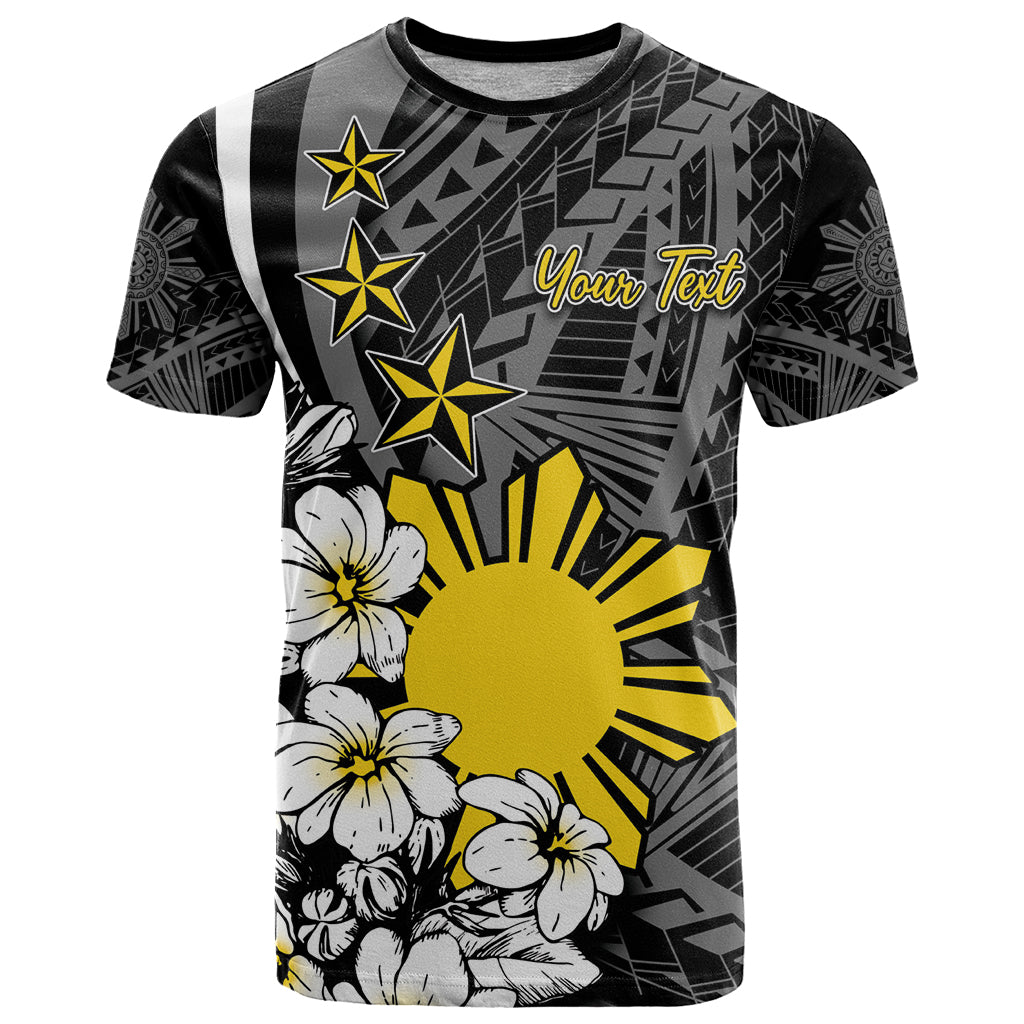 Philippines Sampaguita Personalised T Shirt Women's Day LT7 Black - Polynesian Pride