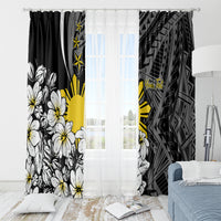 Philippines Sampaguita Personalised Window Curtain Women's Day