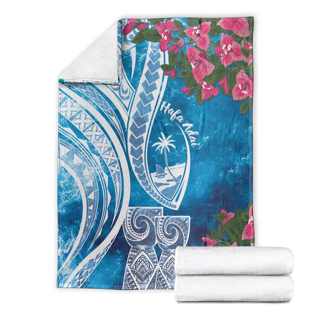 Hafa Adai Guam Blanket Crystal Waves