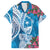 Hafa Adai Guam Family Matching Off Shoulder Maxi Dress and Hawaiian Shirt Crystal Waves