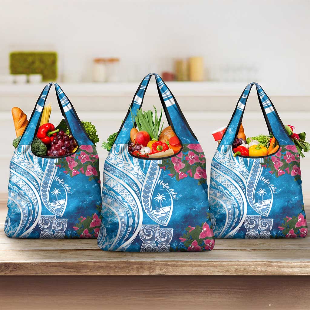 Hafa Adai Guam Grocery Bag Crystal Waves