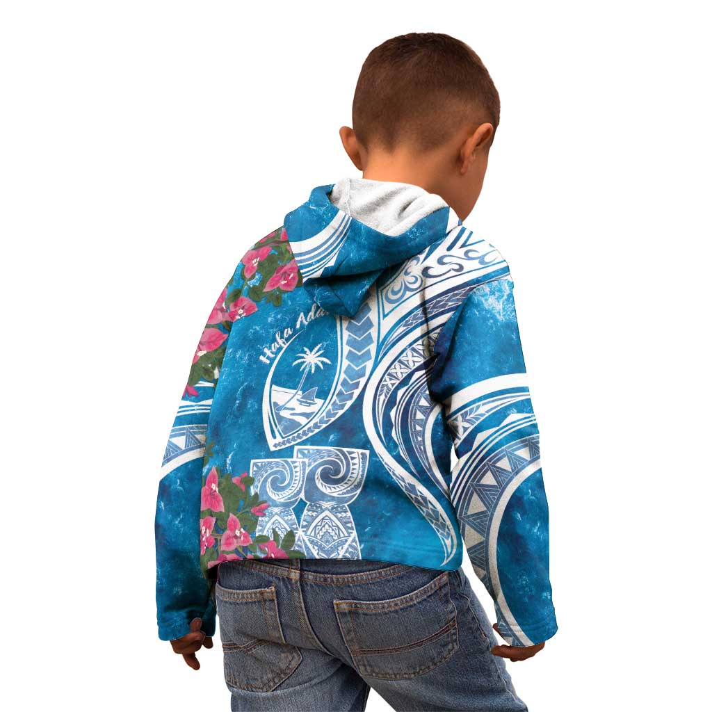 Hafa Adai Guam Kid Hoodie Crystal Waves