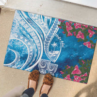 Hafa Adai Guam Rubber Doormat Crystal Waves