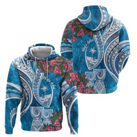 Hafa Adai Guam Zip Hoodie Crystal Waves