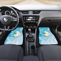 Personalized Guam Chamorro Car Mats Turtles and Guasali Flowers