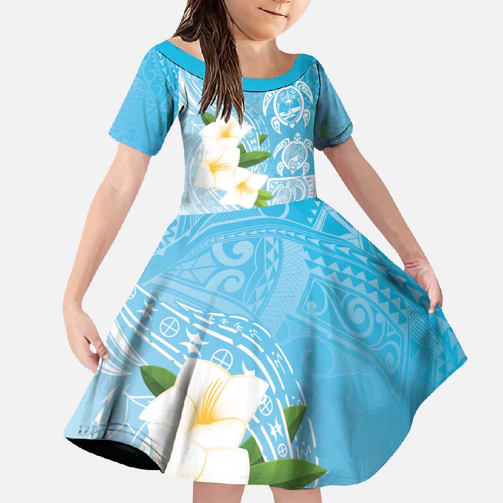 Personalized Guam Chamorro Family Matching Long Sleeve Bodycon Dress and Hawaiian Shirt Turtles and Guasali Flowers