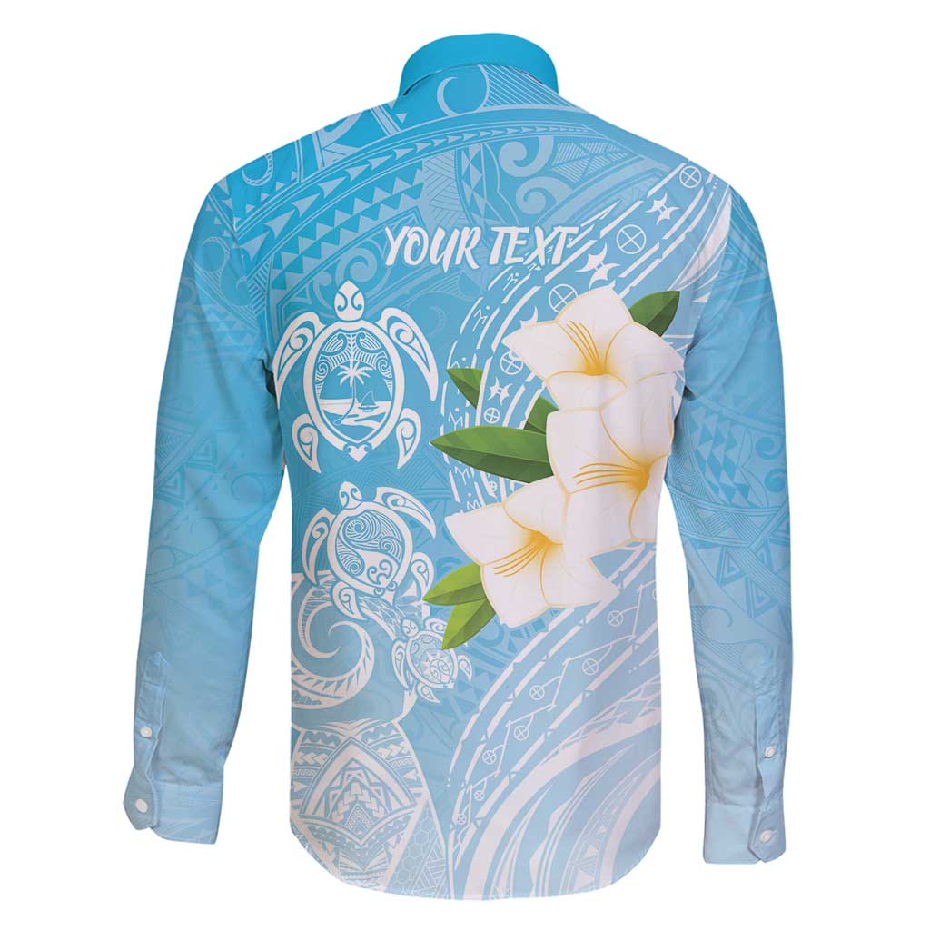 Personalized Guam Chamorro Family Matching Long Sleeve Bodycon Dress and Hawaiian Shirt Turtles and Guasali Flowers
