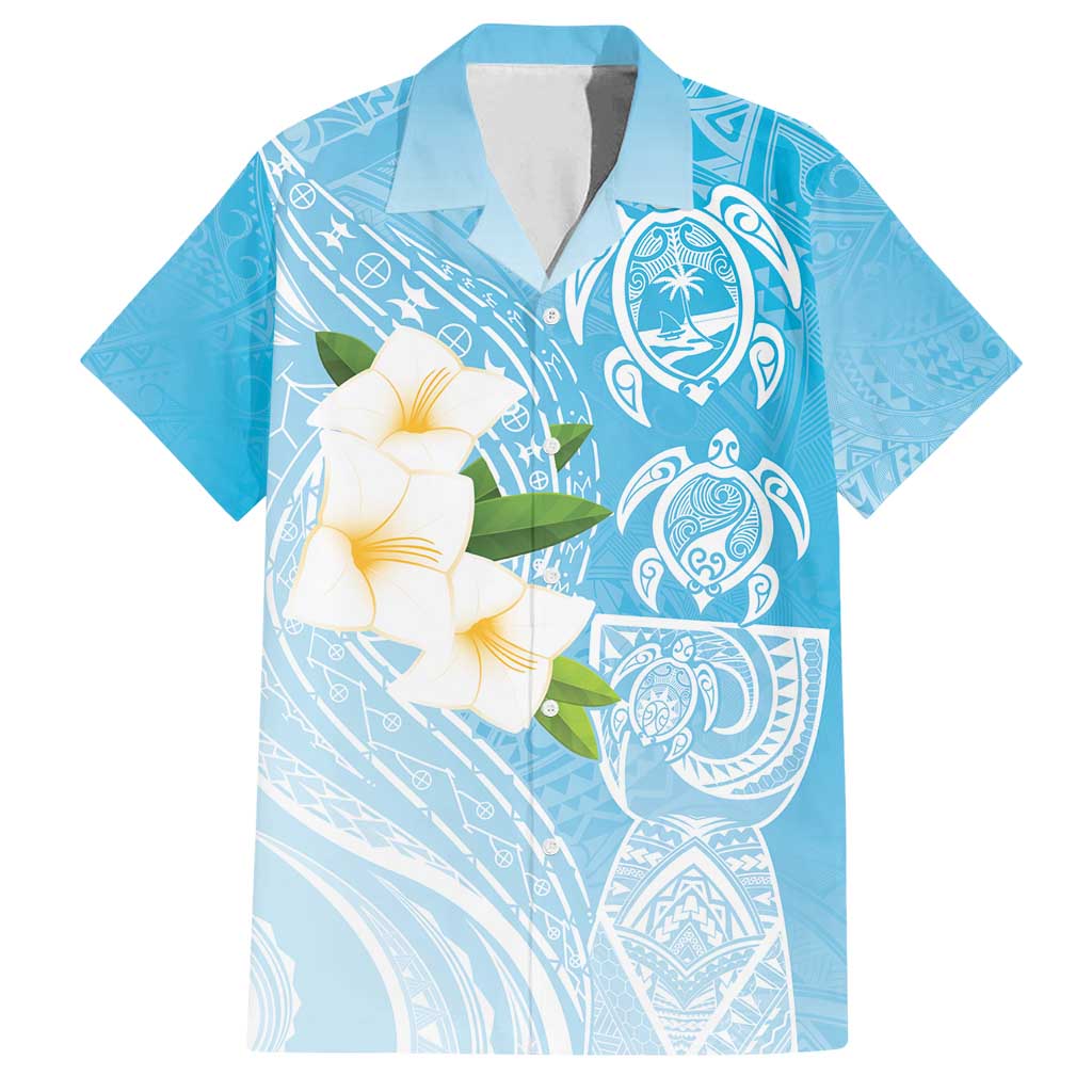 Personalized Guam Chamorro Family Matching Tank Maxi Dress and Hawaiian Shirt Turtles and Guasali Flowers
