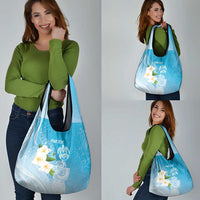 Personalized Guam Chamorro Grocery Bag Turtles and Guasali Flowers