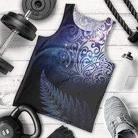 New Zealand Aotearoa Matariki Men Tank Top Starry Silver Fern