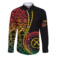 Proudly Ni-Van Sandroing Inspired Classic Style Family Matching Long Sleeve Bodycon Dress and Hawaiian Shirt