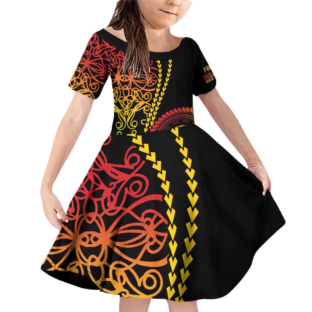 Proudly Ni-Van Sandroing Inspired Classic Style Family Matching Off Shoulder Short Dress and Hawaiian Shirt