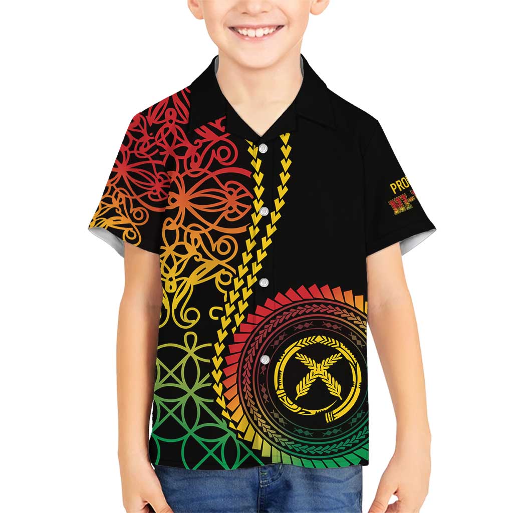 Proudly Ni-Van Sandroing Inspired Classic Style Family Matching Puletasi and Hawaiian Shirt