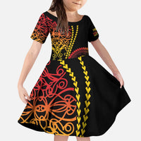 Proudly Ni-Van Sandroing Inspired Classic Style Kid Short Sleeve Dress