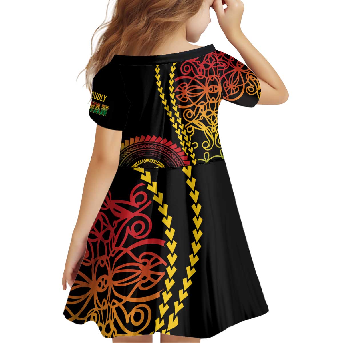 Proudly Ni-Van Sandroing Inspired Classic Style Kid Short Sleeve Dress