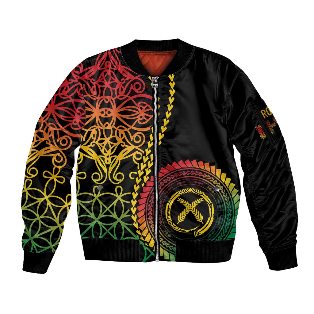 Proudly Ni-Van Sandroing Inspired Classic Style Sleeve Zip Bomber Jacket