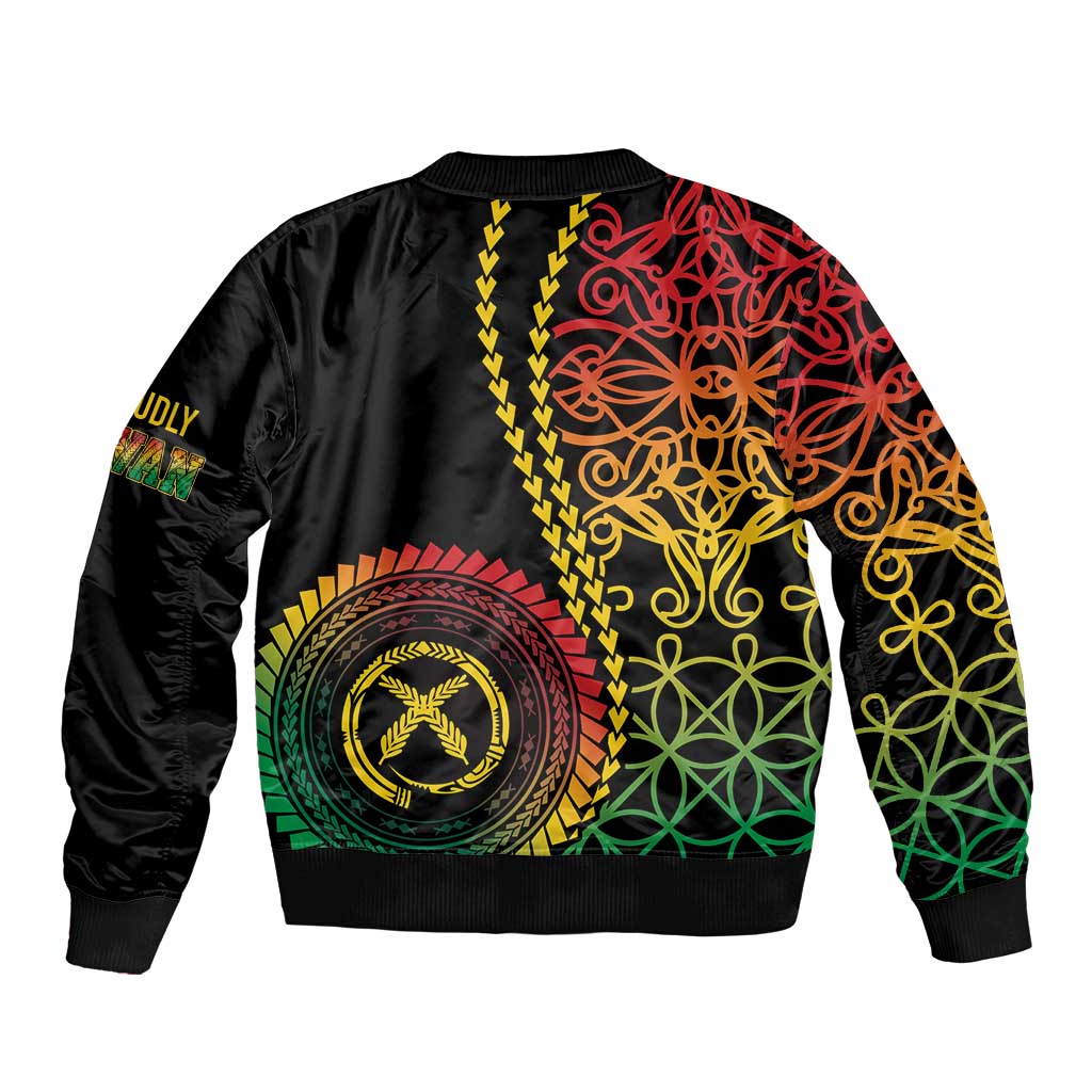 Proudly Ni-Van Sandroing Inspired Classic Style Sleeve Zip Bomber Jacket