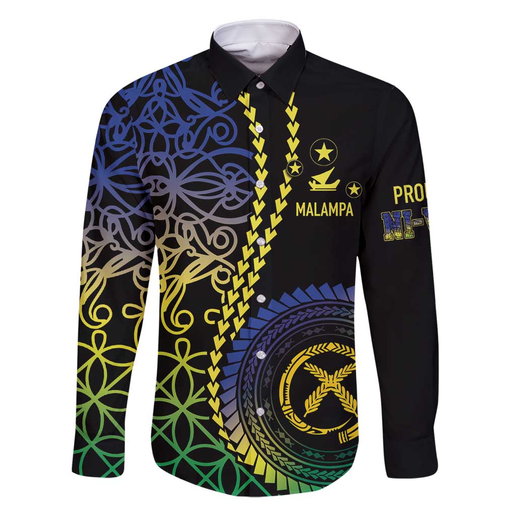 Proudly Ni-Van Sandroing Inspired Family Matching Long Sleeve Bodycon Dress and Hawaiian Shirt Malampa Classic Style