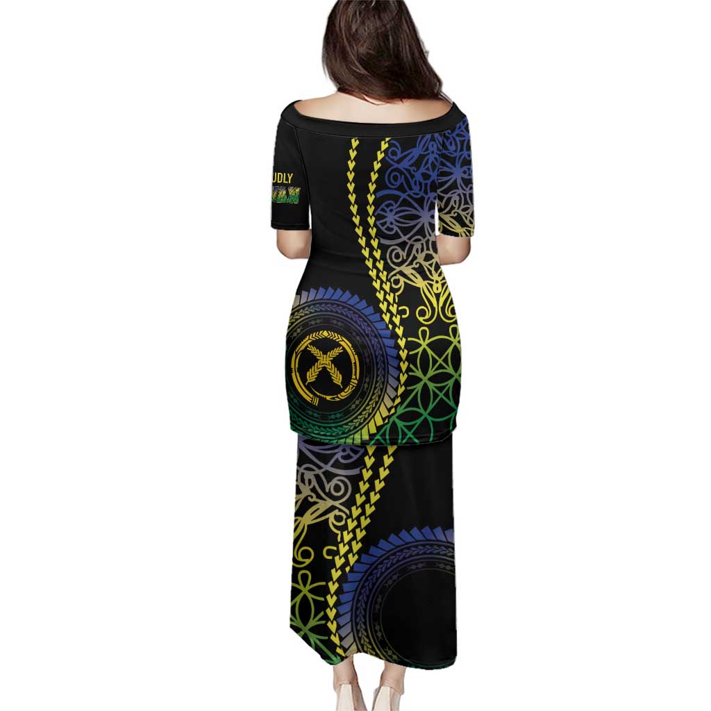 Proudly Ni-Van Sandroing Inspired Family Matching Puletasi and Hawaiian Shirt Malampa Classic Style